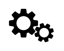 logo représentant des engrenages pour définir la qualité technique